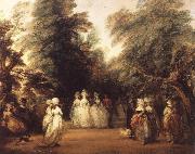 Thomas Gainsborough The Mall in St.James-s Park Spain oil painting artist